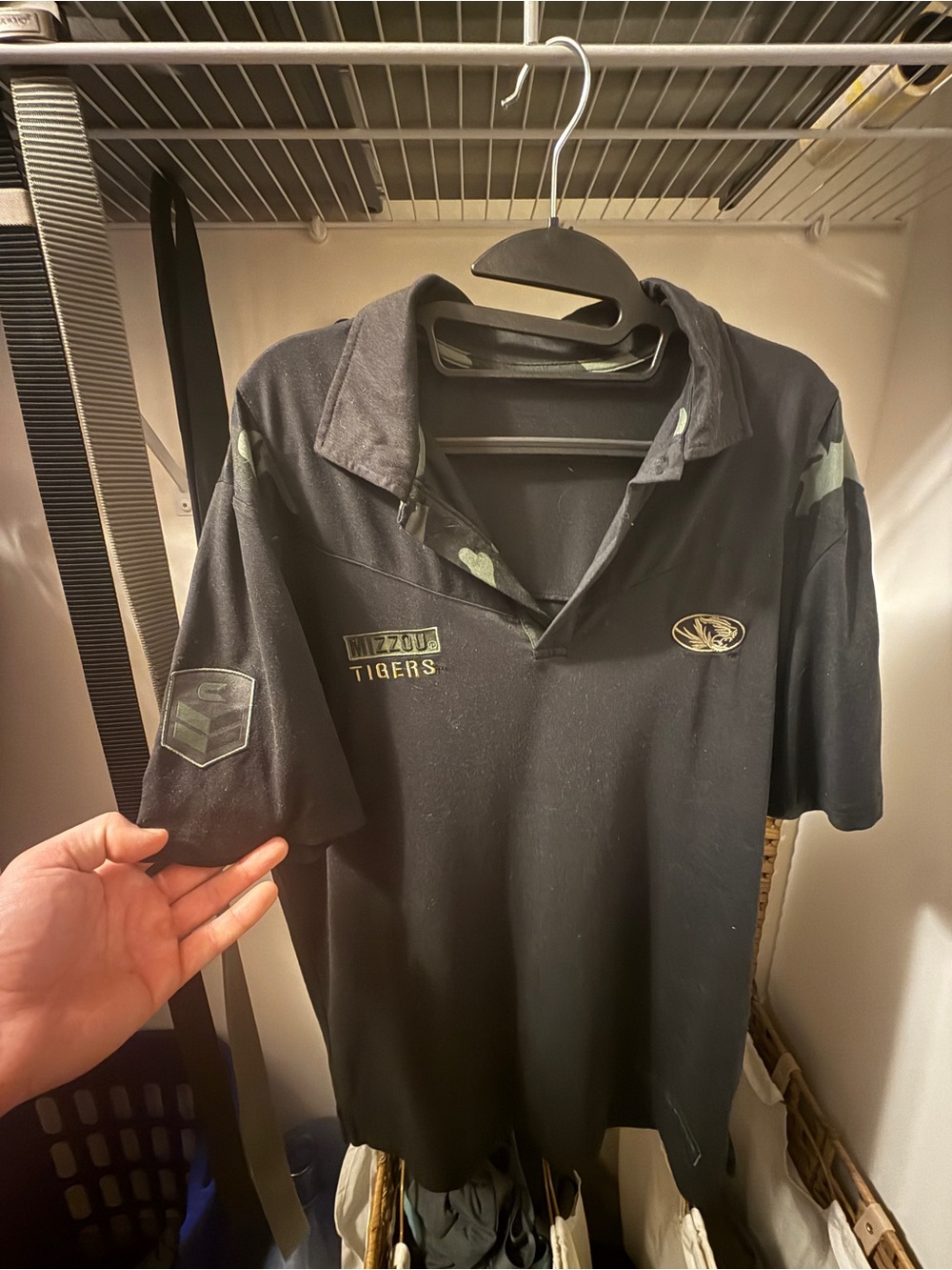Mizzou Tigers Black Polo Shirt